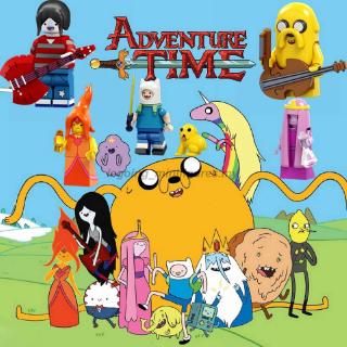 ของเล่นตัวต่อฟิกเกอร์ Adventure Time with Finn and Jake ขนาดเล็ก เข้ากันได้กับขา ของขวัญวันเกิด สําหรับเด็ก