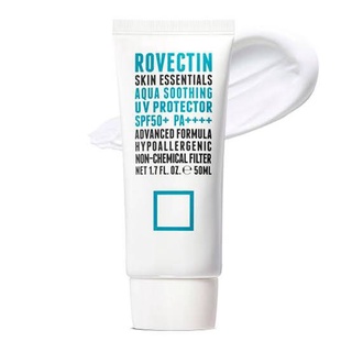 [พร้อมส่งของแท้100%] Rovectin Skin Essentials Aqua Soothing UV Protector SPF50+PA++ 50ml