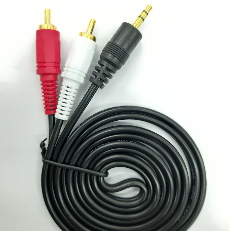 สาย Stereo (3.5) to AV ขาวแดง สายหนาคุณภาพดี ยาว 1.5M/3M/5M/10M