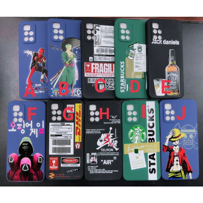 HP Softcase Man Samsung A03S A22 4G A22 5G J2 Prime J3 Pro One Piece Luffy Spiderman Squid Game Star