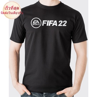 【ใหม่】Fifa เสื้อยืดลําลอง ผ้าฝ้าย 100% แขนสั้น พิมพ์ลายฟุตบอล 22 PS4 PS5 Games Kylian Mbappe สีดํา พลัสไซซ์ XS-XXXL ของข