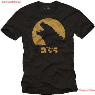 เสื้อยืดยอดนิยม Vintage Godzilla T-Shirt For Men Short sleeve T-shirts