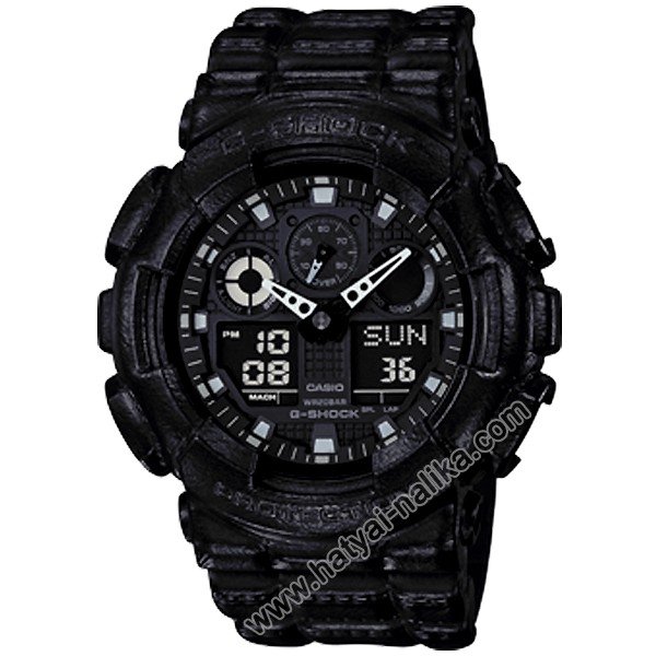 นาฬิกา Casio G-Shock Limited Black Leather Texture series รุ่น GA-100BT-1A ของแท้ รับประกัน1ปี