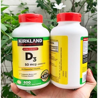 วิตามิน Kirkland Signaure Vitamin D3 2,000 iu (50 mcg)  600 Softgels