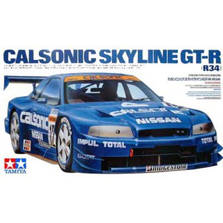 พลาสติก โมเดล ประกอบ สเกล 1/24 Calsonic Skyline GT-R (R34) (24219)