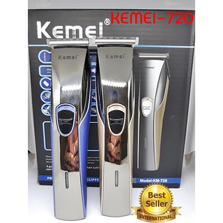 Kemei km-720 ปัตตาเลี่ยนไร้สายเครื่องมือตัดผมมืออาชีพ เหมาะสำหรับผู้ชาย หญิง โกนหนวดเครา ตัดผม ตกแต่งเส้นผม