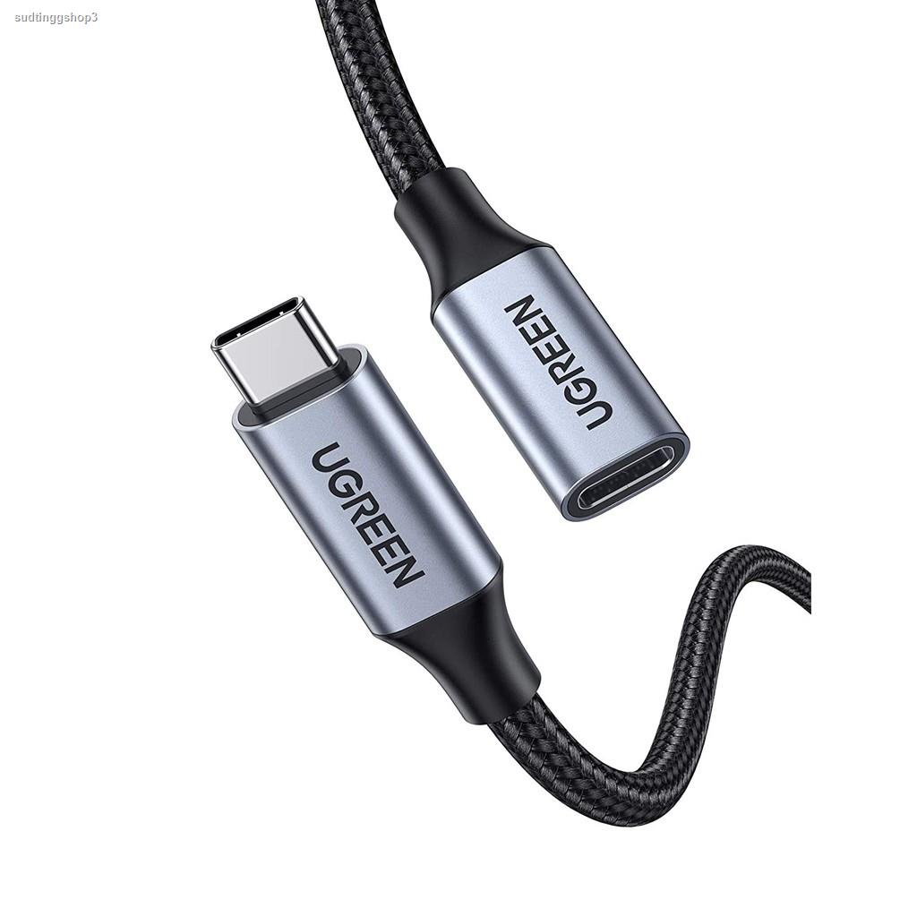 จัดส่งเฉพาะจุด จัดส่งในกรุงเทพฯUGREEN รุ่น US372 สายเพิ่มความยาว USB C Extension Cable 3.1 Type Male to Female Gen2 10Gb