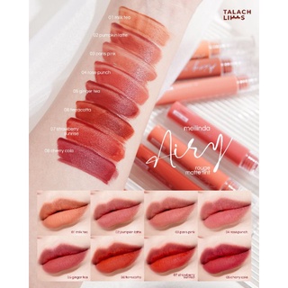 Meilinda Airy Rouge Matte Tint ลิปแมตต์กับลิปทินท์มารวมกันในแท่งเดียว สีติดทนตาแตกและก็ไม่เหนียวด้วยไม่หนักปาก สีแน่นชัด