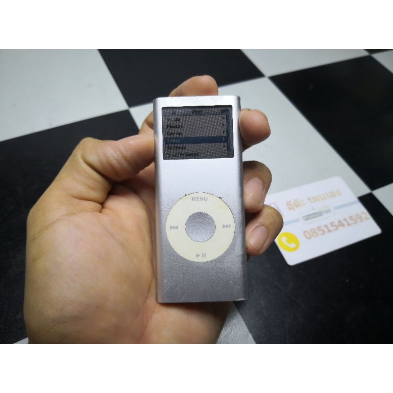 ipod 2G แบตพอเก็บไฟ คลิกวีล หมุนได้ กดได้ ไม่ได่ลองลงเพลง