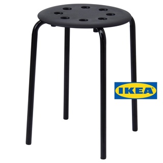 IKEA เก้าอี้สตูลขาเหล็กมี3สีเลือกได้ รับน้ำหนักได้100กก.แข็งแรงทนทานซ้อนเก็บง่ายประหยัดเนื้อที่