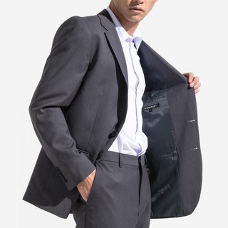 POSITIF BY ICON เสื้อสูทผู้ชาย สีเทา ทรงสมาร์ท - PU903RDGY