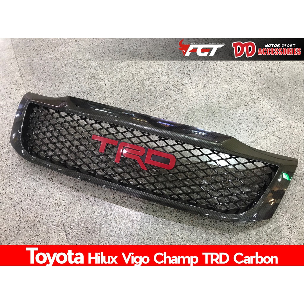 กระจังหน้า Toyota Hilux Vigo Champ TRD ลาย Carbon