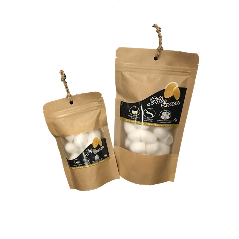 Aroma&More  รังไหมธรรมชาติ สำหรับขัดผิวหน้า ให้ผิวนุ่มชุ่มชื่น -สีขาว /Natural Silk cocoon -simple treat to your face