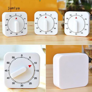 Jy_novelty นาฬิกาจับเวลา 60 นาทีสีขาวสำหรับห้องครัว