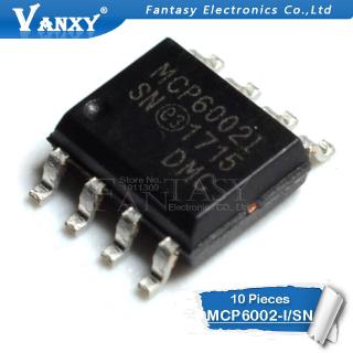 วงจรรวม Mcp 6002-I / Sn Sop 8 Mcp 600 -Iop Mcp 2002 Sop Ic อุปกรณ์เสริม 10 ชิ้น