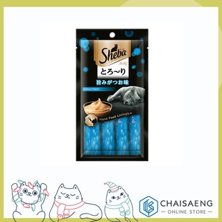 Sheba Melty Katsuo Flavour ชีบา เมลตี้ ขนมแมวเลีย รสคัทสึโอะ 12 กรัม x 4 ถุง