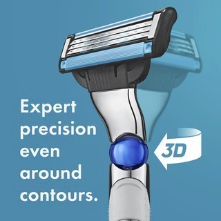 ยิลเลตต์ มัคทรี เทอร์โบ ใบมีดโกน แพ็ค 2 ชิ้น Gillette Mach3 Turbo Blade 2 Cartridges Refills