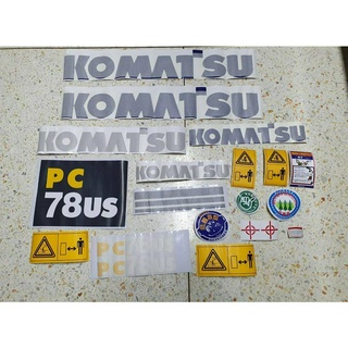 สติ๊กเกอร์โคมัสสุ KOMATSU PC 78US-6