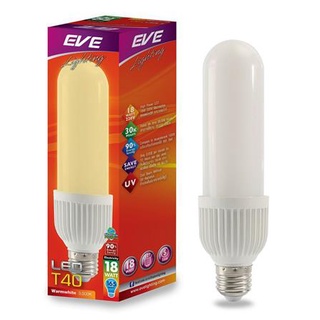 [พร้อมส่ง] HomeDoDee หลอด LED EVE T40 18 วัตต์ WARMWHITE E27 หลอดไฟ LED