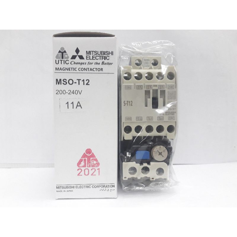 ชุดแมกเนติกของแท้💯พร้อมส่ง‼️MITSUBISHI – MAGNETIC CONTACTOR + OVERLOAD RELAY  MSO-T12 MSO-T21,MSO-T2