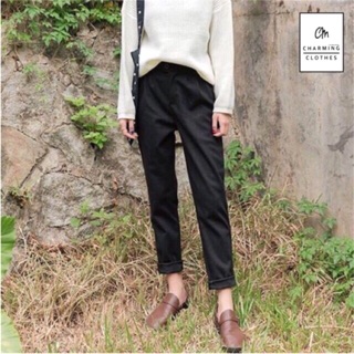 Black Velvet Basic pants (โล๊ะสต๊อคจ้า งานดีนะคะ)