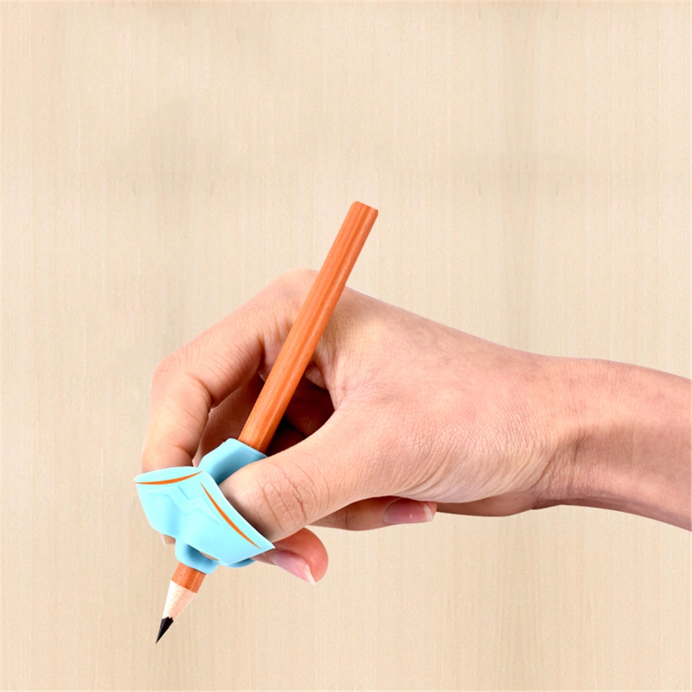 3 × Pencil Pen Handwriting Aid Grip Right Left Handed Soft Set Silica Gel Tool