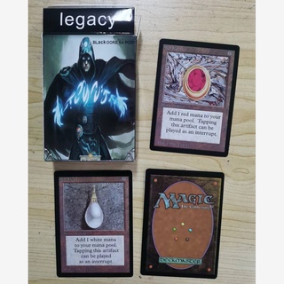 การ์ดพร็อกซี่ สีดํา สําหรับเล่นมายากล MTG จํานวน 54 ชิ้น