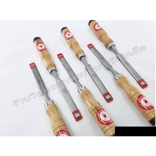 สิ่ว Firmer Chisels ตรา camal (3/4นิ้ว,1/2นิ้ว) 1กล่อง 6ด้าม