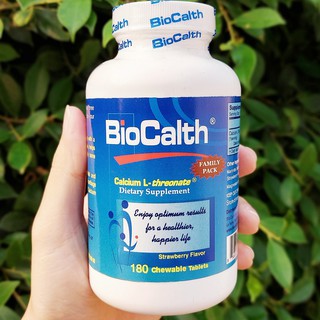 แคลเซียม บำรุงกระดูกและข้อต่อ แบบเม็ดเคี้ยว BioCalth® Calcium L-Threonate 180 Chewable Tablets