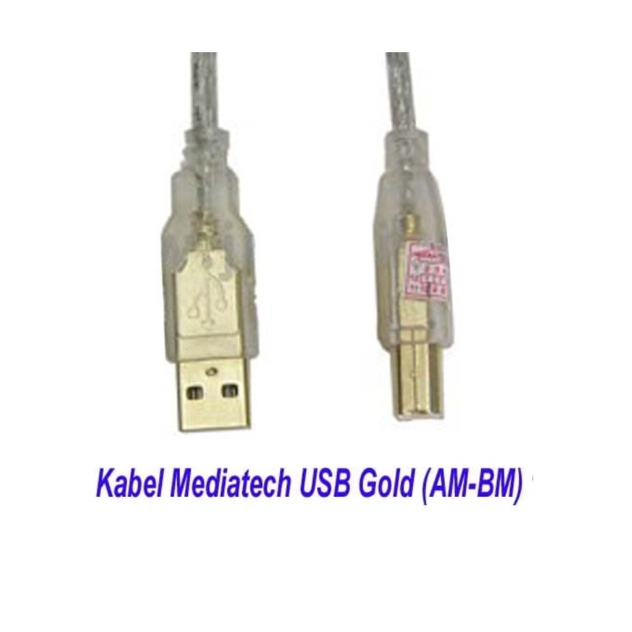Mediatech USB Gold AM-BM 3 M สายเครื่องพิมพ์ 66012