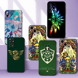 เคสโทรศัพท์มือถือ ซิลิโคนนิ่ม Tpu ลาย Legend Of Zelda สีดํา สําหรับ Xiaomi Redmi Note 11 Pro 5G 4G 11S POCO M4 X4 Pro 4G 5G