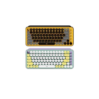 Logitech POP Keys Wireless Mechanical Keyboard With Emoji Keys (คีย์บอร์ดอิโมจิแมกคานิคอลไร้สาย) (มีทั้งคีย์แคปไทย/อังกฤษและคีย์แคปอังกฤษ)