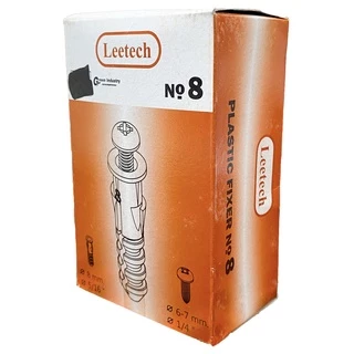 Leetech พุกพลาสติก หัวระเบิดพลาสติก No.6 , No.7, No.8 (กล่องละ 100 ตัว)
