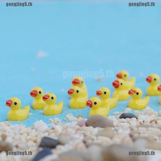 ตุ๊กตาเป็ดสีเหลืองสำหรับตกแต่งสวน 6 ชิ้น