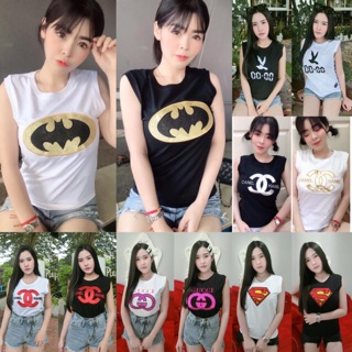 🦇พร้อมส่ง🦇 เสื้อแขนกุดแฟชั่น Cotton 💯%