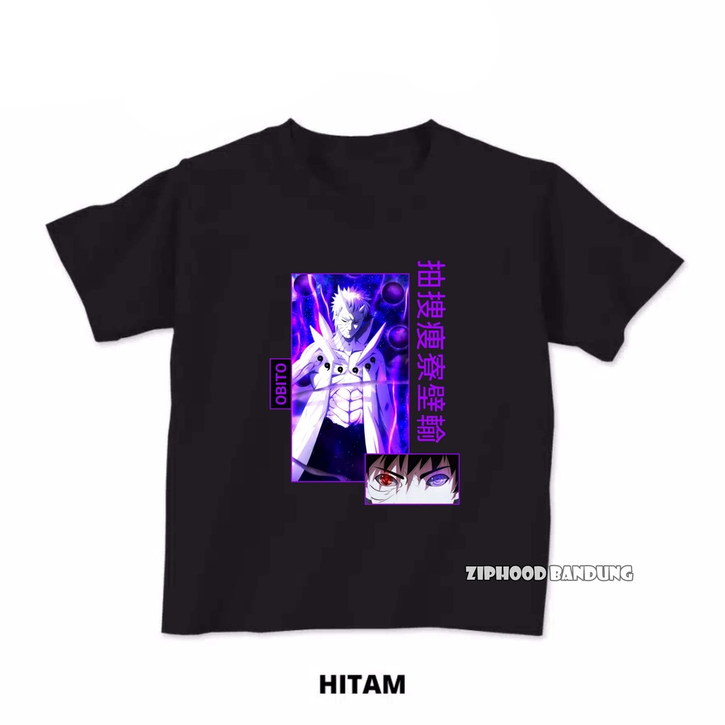 ZIPHOOD BANDUNG - เสื้อยืดเด็กชาย Naruto Shippuden Obito