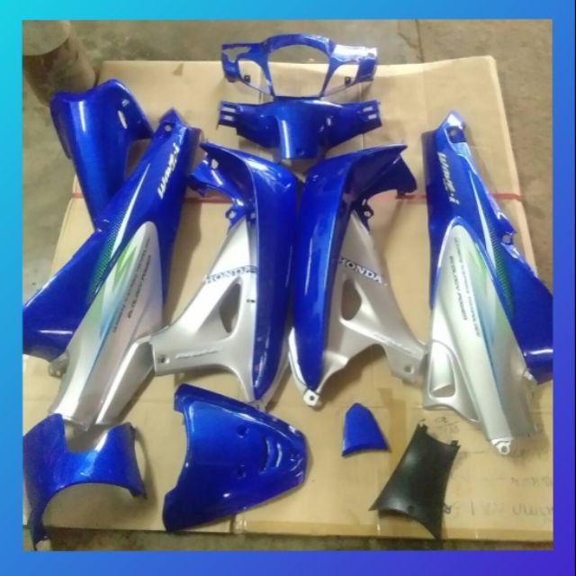 ชุดสีเวฟ125S Wave125S หัวเถิก สีทูโทน สีน้ำเงินเทา