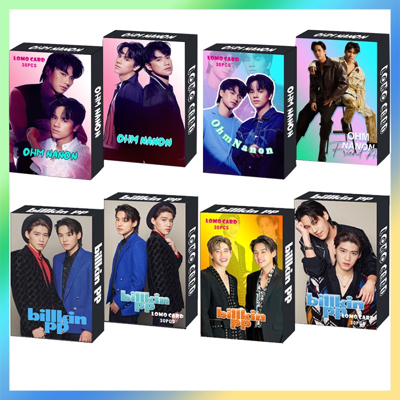 การ์ดโฟโต้การ์ด 30 ชิ้น OhmNon BK-PP การ์ด LOMO YINWAAR OffGun Bright Win โปสการ์ด