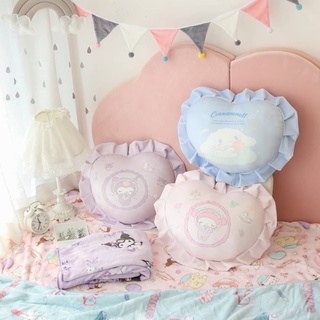 Sanrio Pillow + Blanket Heart Shape