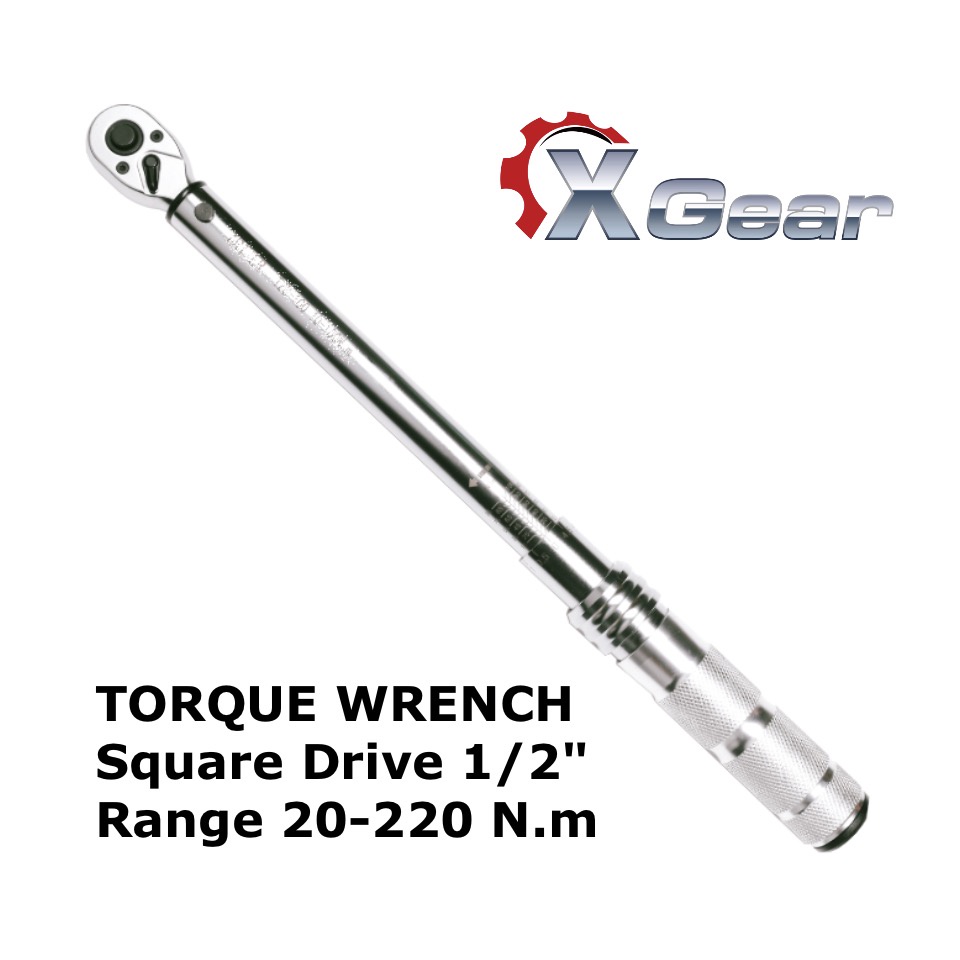 XGEAR ประแจปอนด์ 1/2" ช่วงการขัน 20-220 N.m