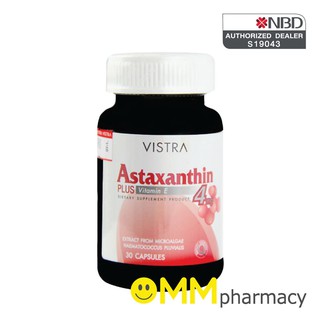 Vistra Astaxanthin 4mg. Plus Vitamin E 30 Capsule