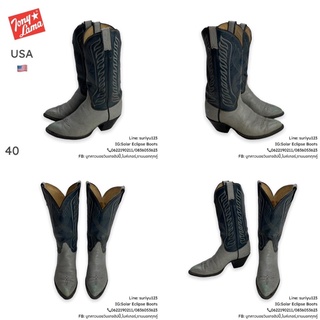 บูทคาวบอย TONY LAMA Boots หนังแท้ งานทูโทน งานเมกา