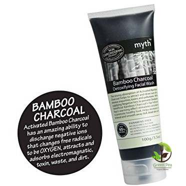 Myth เจลล้างหน้าถ่านไม้ไผ่ 100g. Bamboo Charcoal Detox