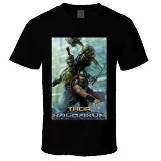 เสื้อยืดครอปเสื้อยืดแขนสั้น พิมพ์ลาย Thor Ragnarok Hulk LokiS-5XL