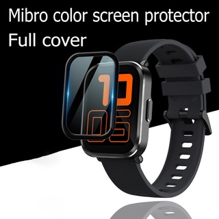 ฟิล์ม xiaomi Mibro color ตัวป้องกันหน้าจอสำหรับ Mibro color smartwatch ฟิล์มกันรอยหน้าจอทรงโค้ง