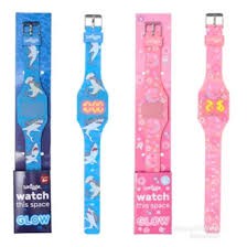 Smiggle 🌸 นาฬิกา ดิจิตอล เรืองแสง Watch This Space Glow in the dark