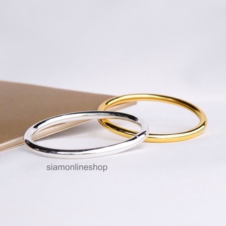 กำไลข้อมือเงิน925 รุ่น siam-silbra0040 เลือกสีได้ (สีเงิน สีทอง) by siamonlineshop