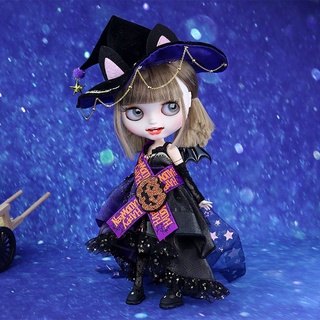 Icy DBS เสื้อผ้าตุ๊กตาตัวเล็ก ฮาโลวีน น่ารัก สีดํา OB24 Lijia azone