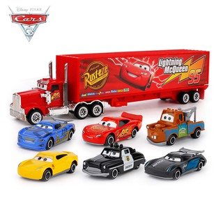 【One_boutique】ของเล่นโมเดลรถยนต์7pcs Disney Pixar Cars Metal Model