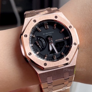 G-Shock Ap Stainless Rosegold Black Dial Size Mini GMA-S2100-1A ของแท้ ประกัน 1 ปี